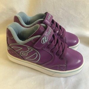 heelys size 1 youth purple & light blue skate sneakers